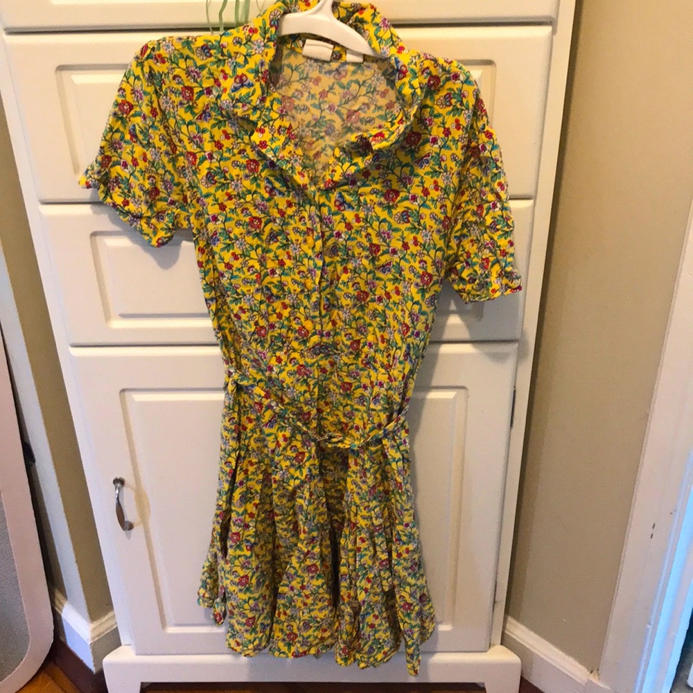 Really fun yellow flowered dress from Gap, size 12